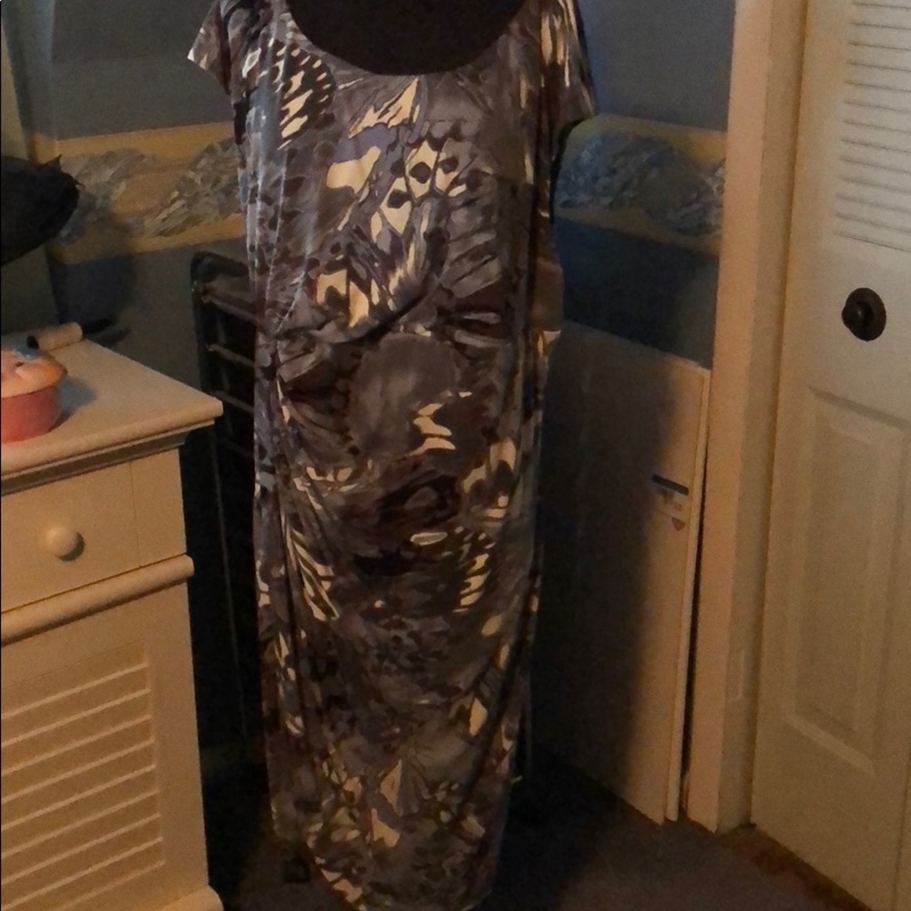 Dress size 24w by Connected gray floral